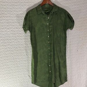 C&C California Olive Green High Low Dress